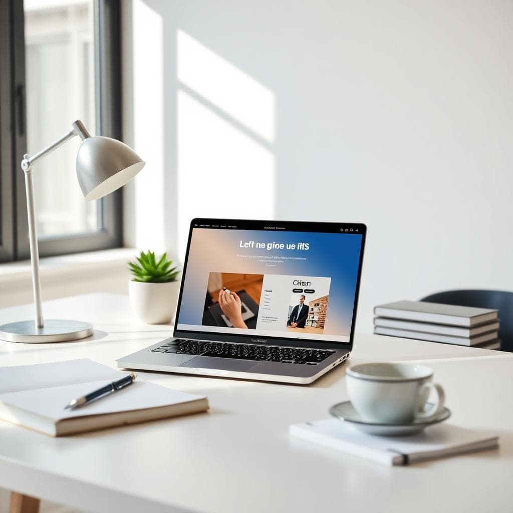 Webdesign für ein KMU in Nidwalden am Laptop